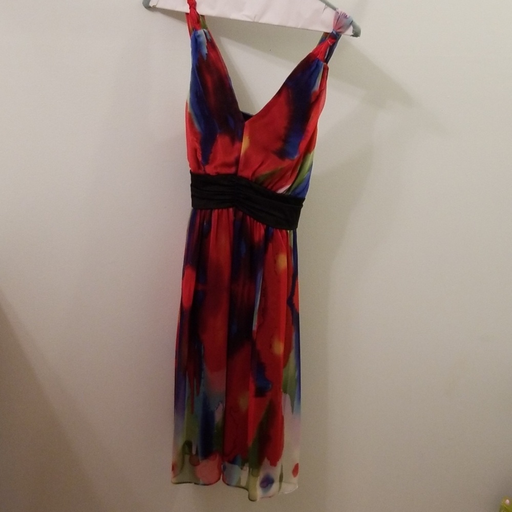 Sleeveless multicolored dress